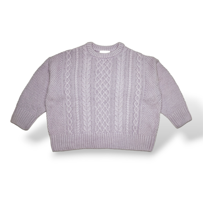 Cut Labelled Light Purple Sweater Wide Chest 5167